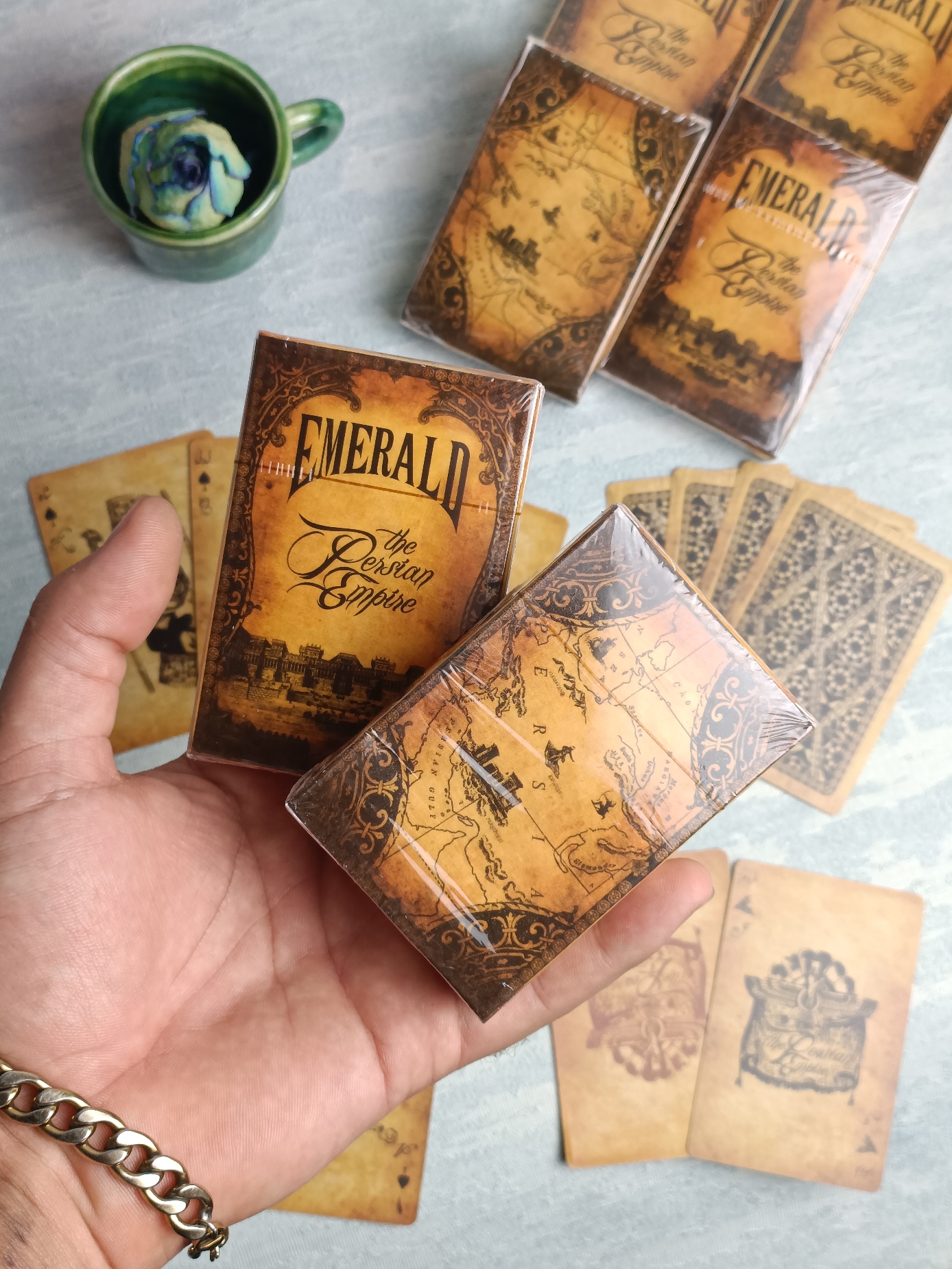 کارت بازی و شعبده بازی مدل پرشین امپایر نارنجی